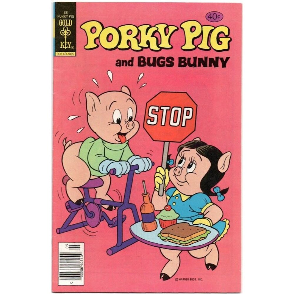 Porky Pig 88 Gold Key Comics 1979 FN 6.0 and Bugs Bunny Looney Tunes